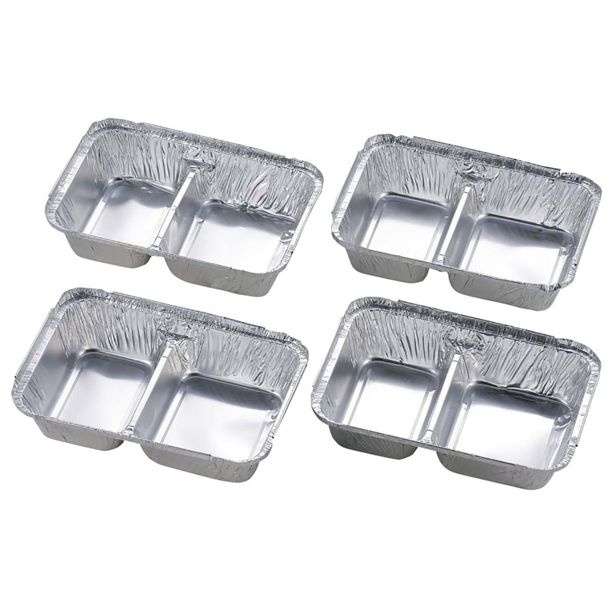 Aluminum BBQ Divided Square Plate 4-Pack (M-6657) - Captain Stag
