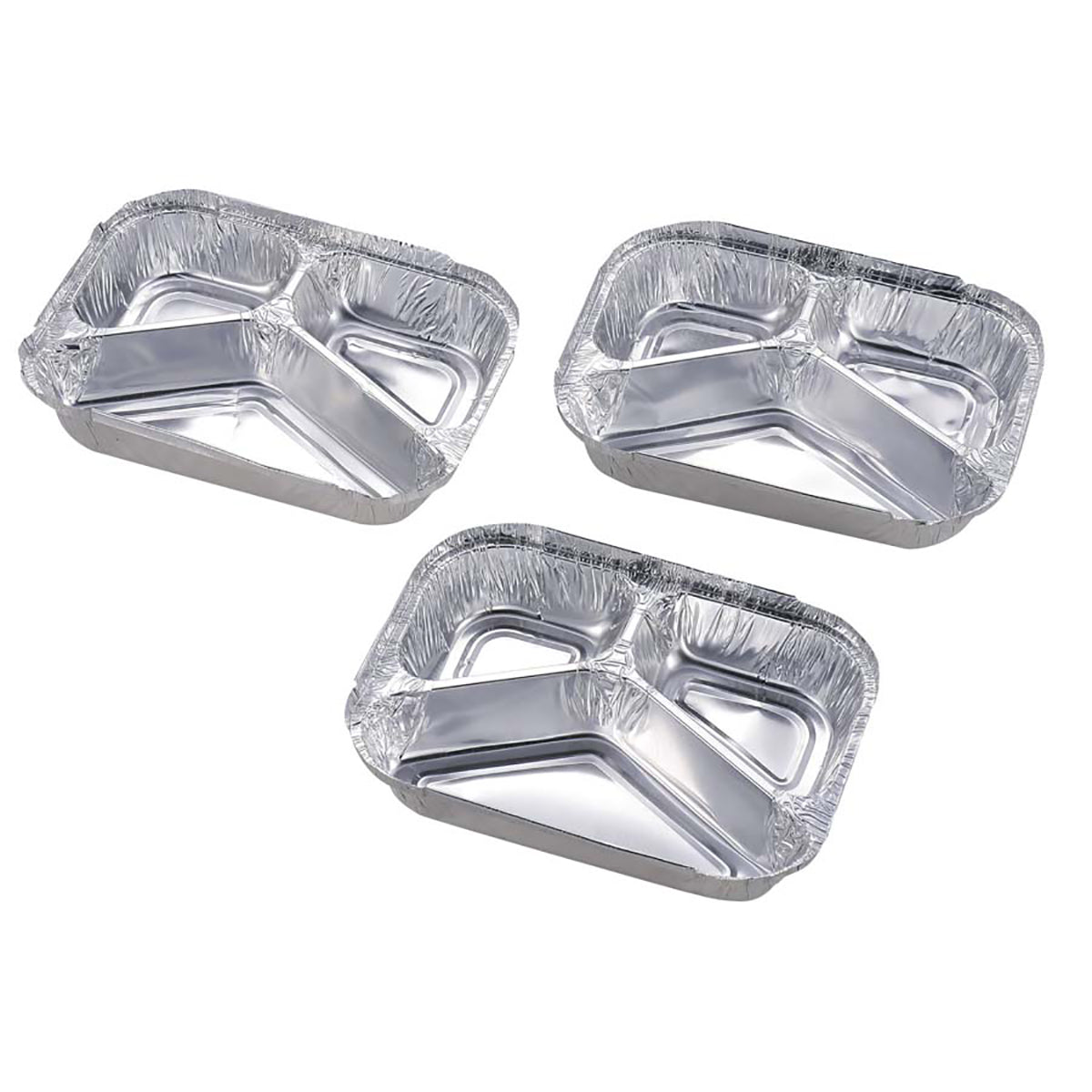 Aluminum BBQ Divided Three-Section Plate 3-Pack (M-6659) - Captain Stag