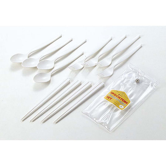 Goody Spoon 4 / Fork 4 / Chopsticks 4 Set (Case Included) (M-7840) - Captain Stag