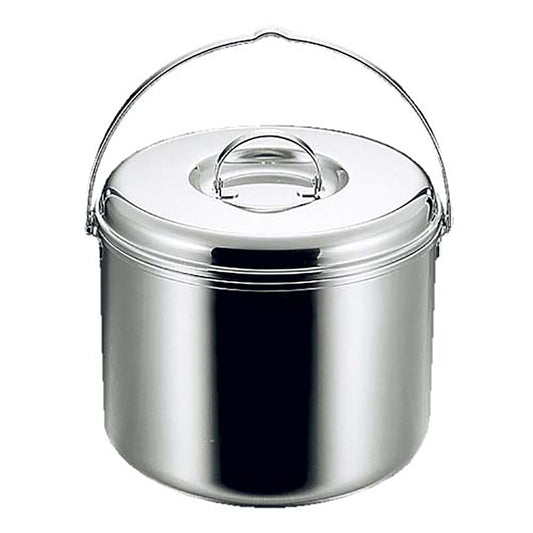 Tri-Ply Steel Bail-Handle Stock Pot 23cm (M-8604) - Captain Stag