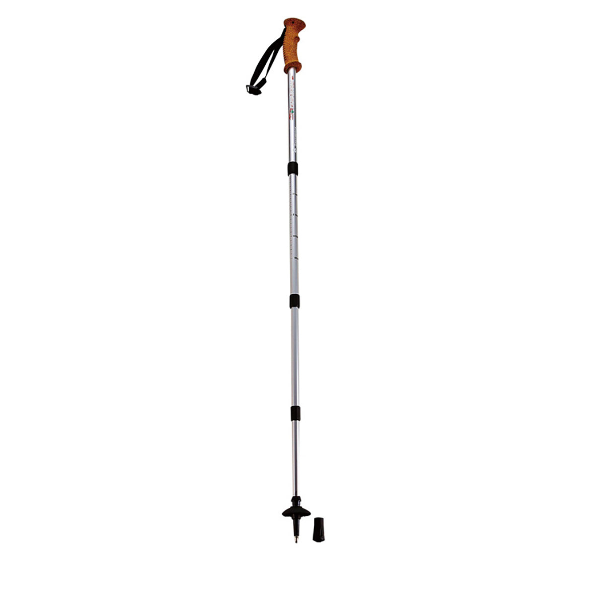 FEEL BOSCO Trekking Walking Stick Bent Grip (4-Section Telescopic) (M-9842) - Captain Stag
