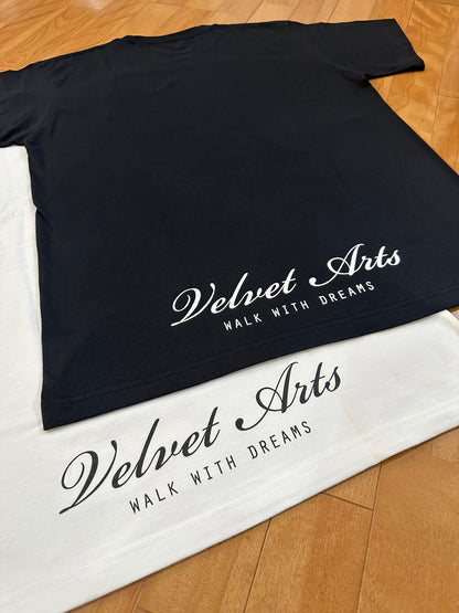 Short Sleeve T-Shirt Script Logo - VELVET ARTS