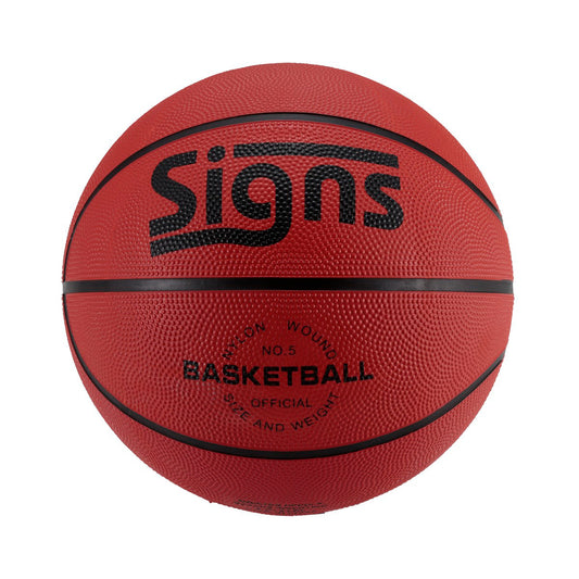 Signs Basketball Size 5 Brown (U-12572) - Captain Stag