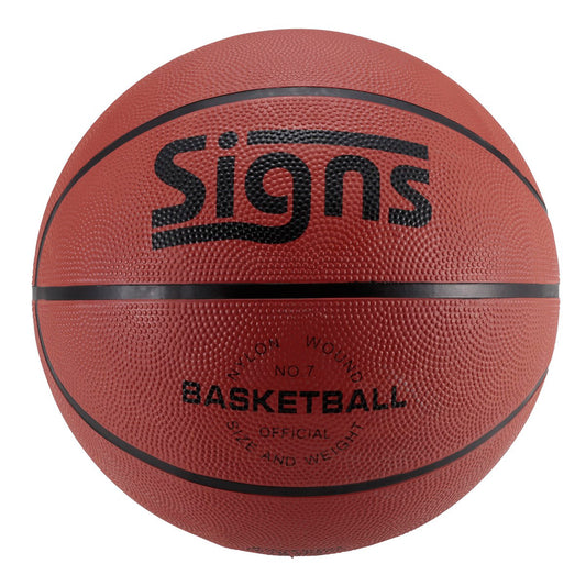 Signs Basketball Size 7 Brown (U-12573) - Captain Stag