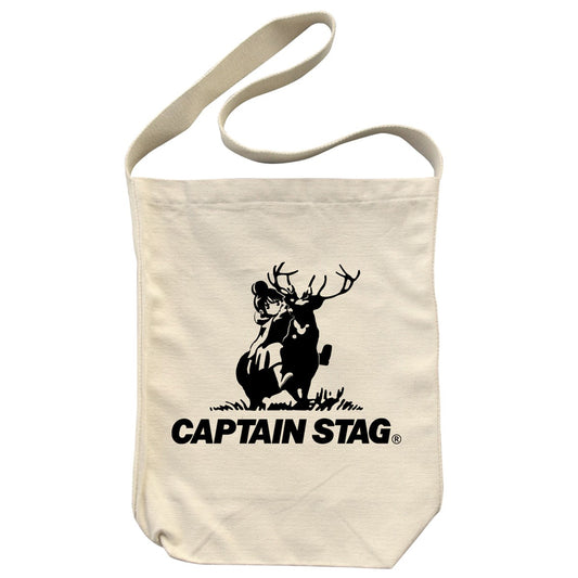 Laid-Back Camp × Captain Stag Shoulder Tote (U-1470) - Captain Stag