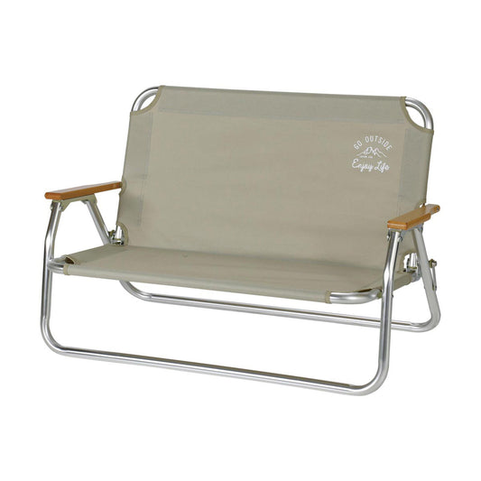 Monte Aluminum Low Bench with Backrest 960 (UC-1830) - Captain Stag