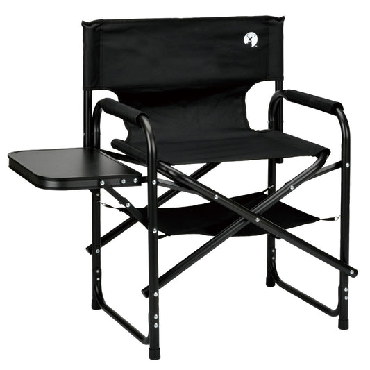 with Under-Seat Shelf Aluminum Director Chair (Side Table Included) (UC-1920) - Captain Stag