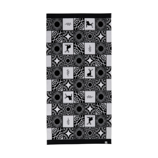 Large Jacquard Towel / Moroccan Tile Pattern (UD-75) - Captain Stag
