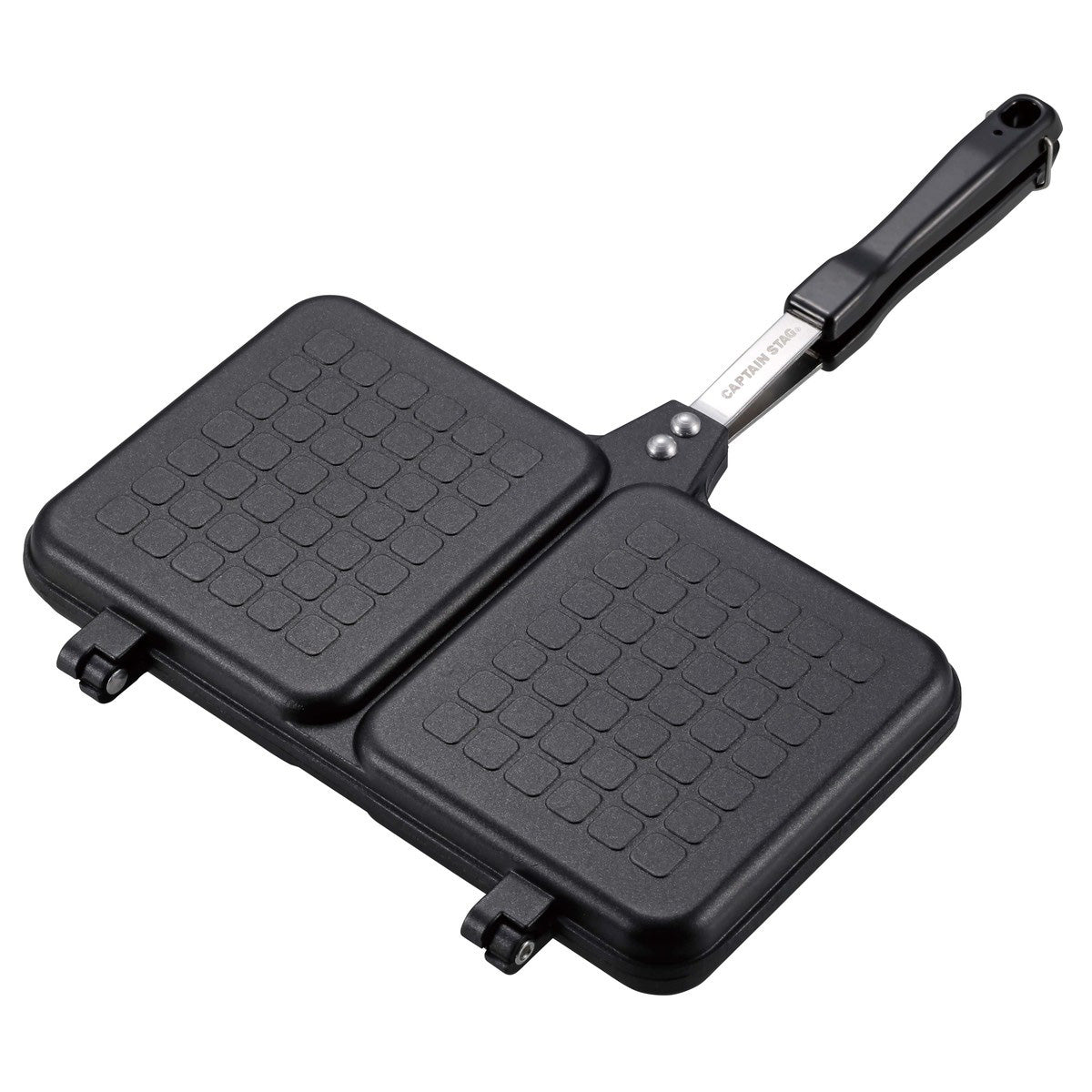 Cast Aluminium Twin Sandwich Toaster (Flat) (UG-3087) - Captain Stag