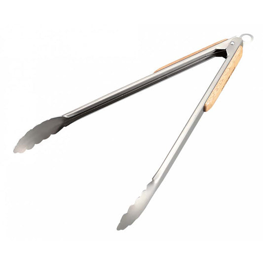 BBQ Wood-Grip Tongs 35cm (UG-3228) - Captain Stag