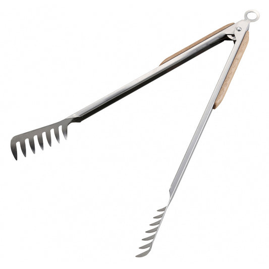 BBQ Wood-Grip Pasta Tongs 35cm (UG-3231) - Captain Stag