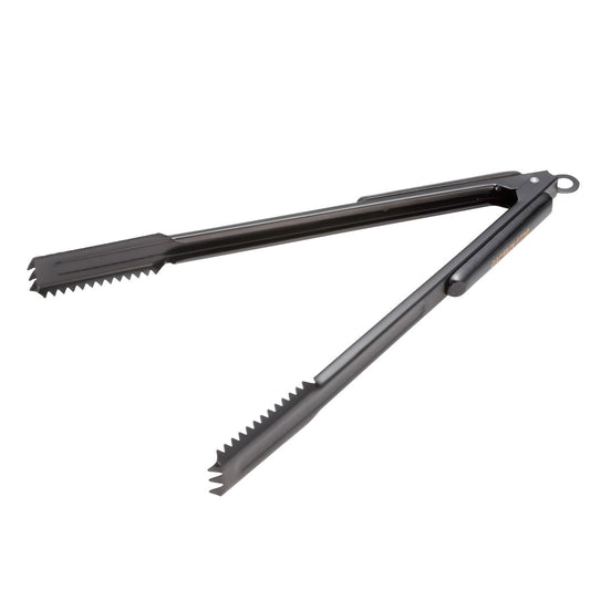 Wood-Grip Charcoal Tongs 35cm(Black Titanium Coating) (UG-3332) - Captain Stag