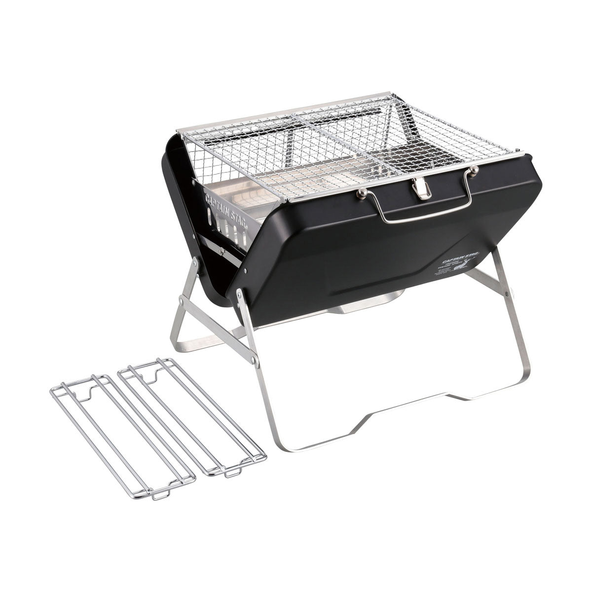 CS Black Label V-Shaped Fire Grill (Wide) (UG-77) - Captain Stag