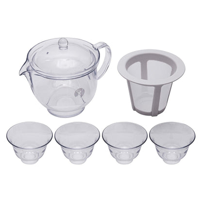 Shatter-Resistant Teapot and Cup Set (UH-3059) - Captain Stag