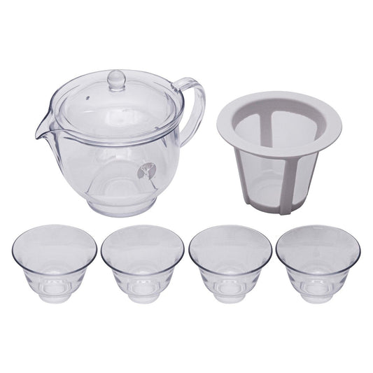 Shatter-Resistant Teapot and Cup Set (UH-3059) - Captain Stag