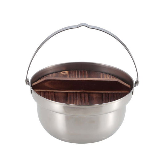 with Wooden Lid Camping Campfire Pot 18cm (UH-4124) - Captain Stag