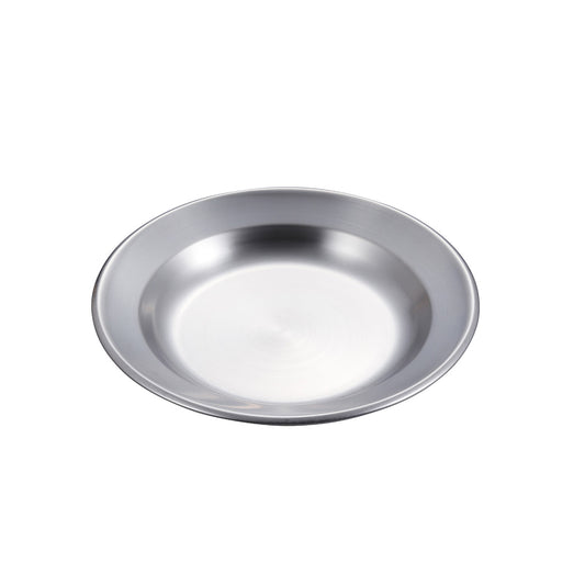 Stainless Steel Round Curry Plate 22cm (UH-43) - Captain Stag
