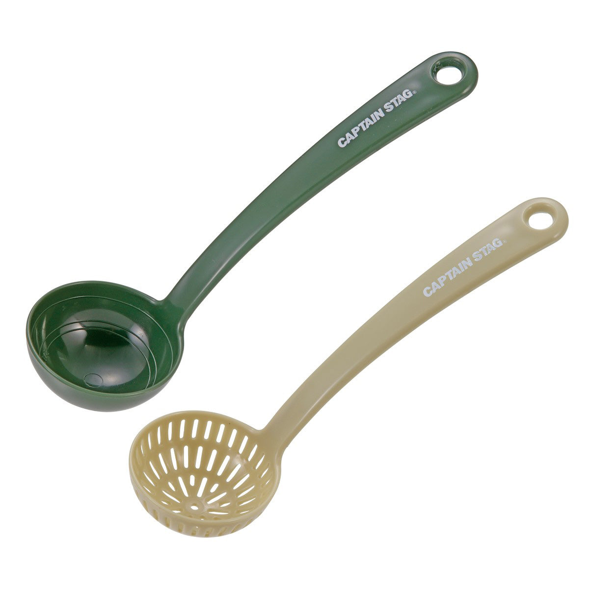 Mini Measuring Ladle / Mini Slotted Ladle Set (Olive × Beige) (UH-4723) - Captain Stag