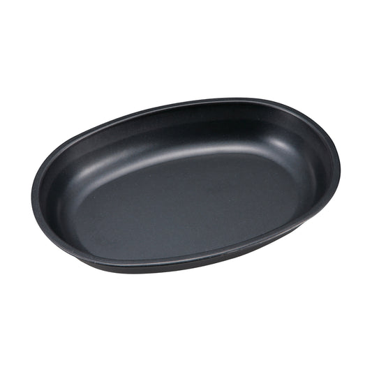 Blue-Black Coating Oval Curry Plate (UH-5) - Captain Stag