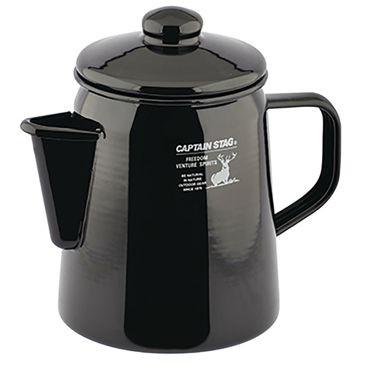 CS Black Label Enamel Kettle (UH-522) - Captain Stag