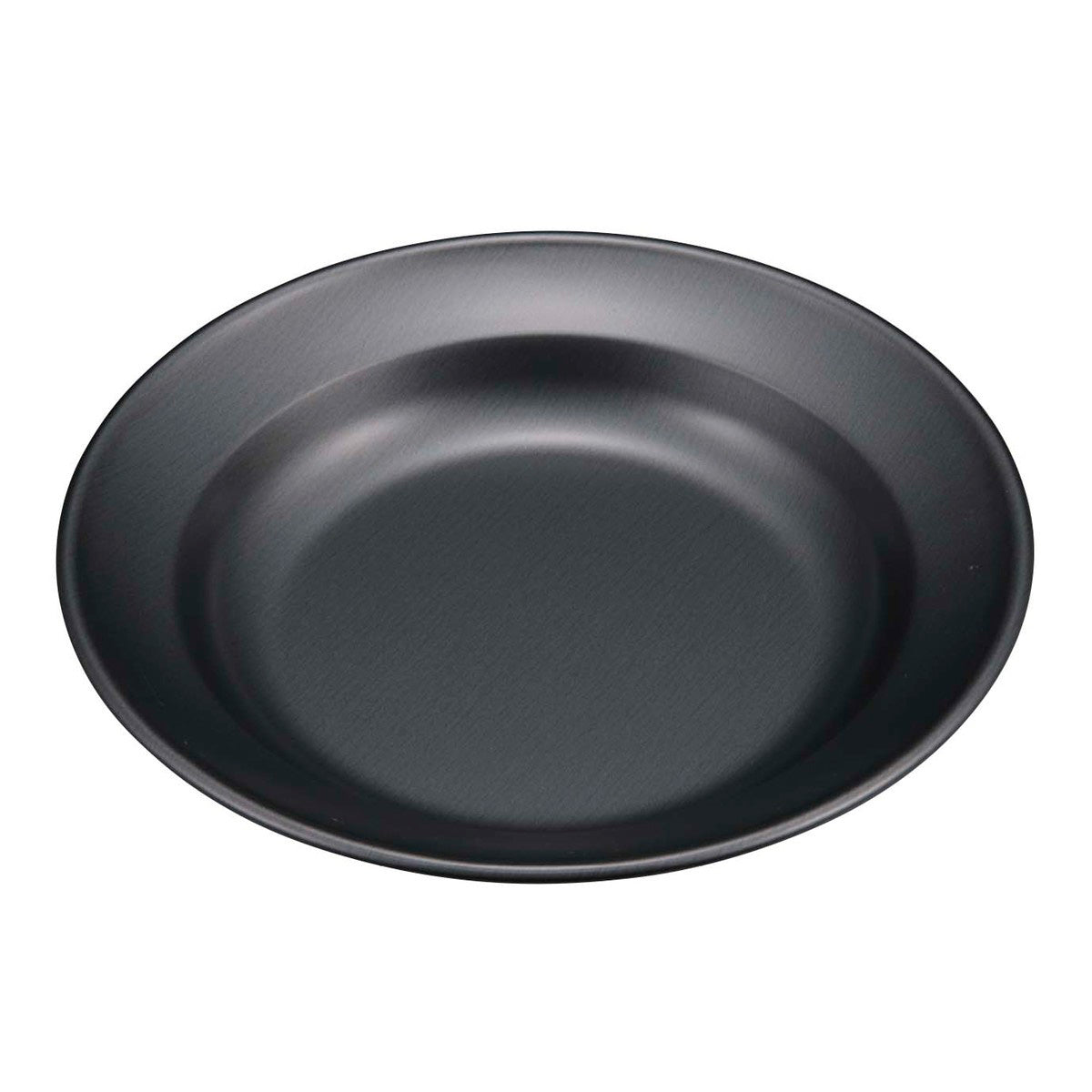 Metallic Black Coating Round Curry Plate (UH-61) - Captain Stag