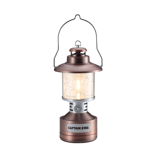 Twin Light LED Lantern (with Stained-Glass-Style Sheet) (UK-4057) - Captain Stag