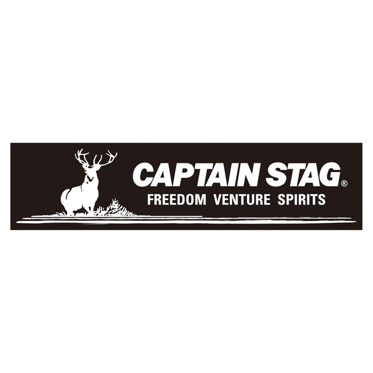 Sticker (Logo / Black)228×60mm (UM-1531) - Captain Stag