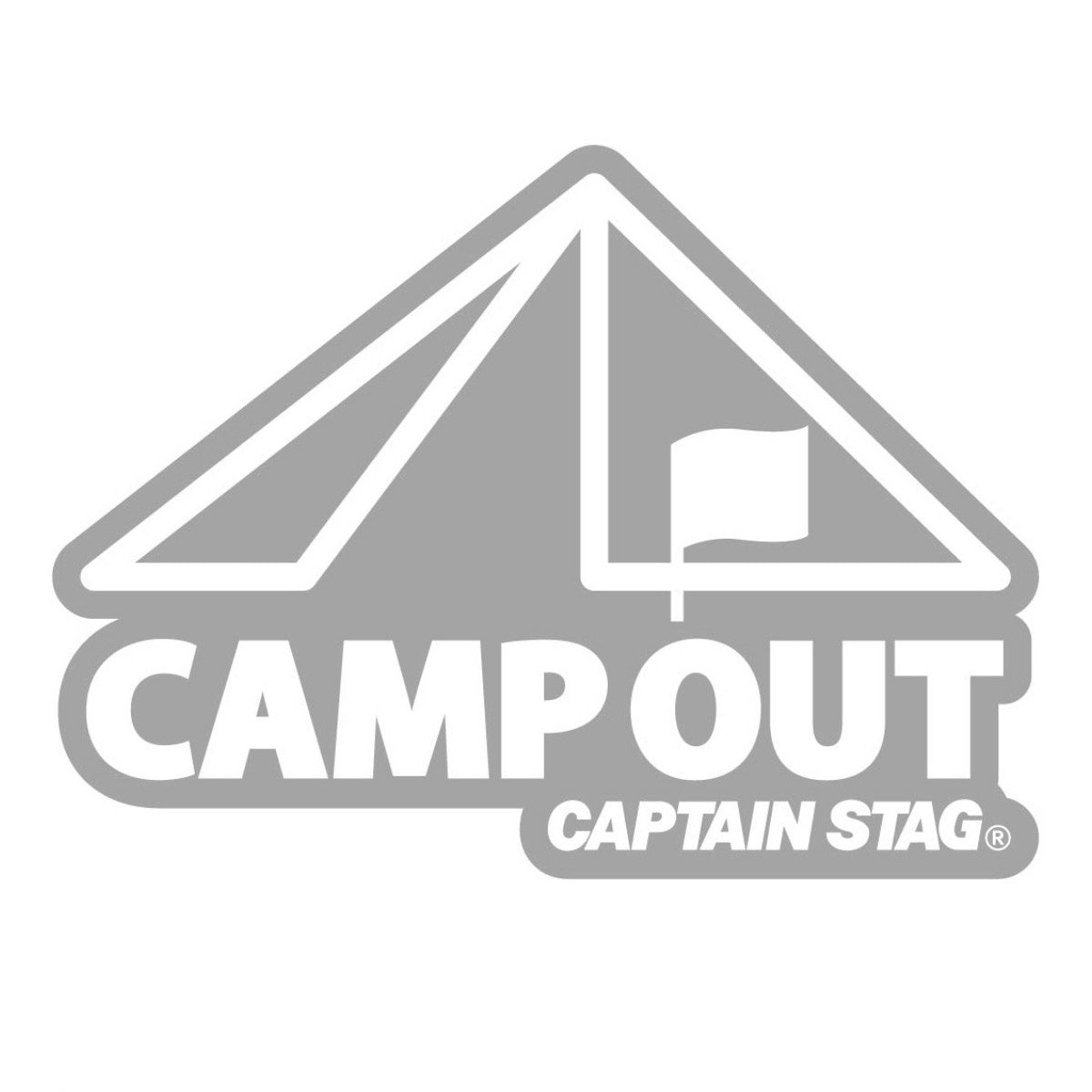 Campout Sticker 90×65mm (UM-1544) - Captain Stag