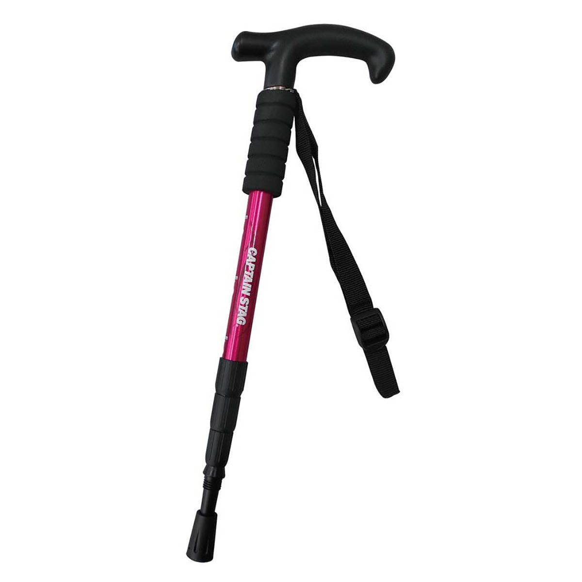 FEEL BOSCO Trekking Walking Stick T Grip (Compact 4-Section Telescopic) (UM-2313) - Captain Stag