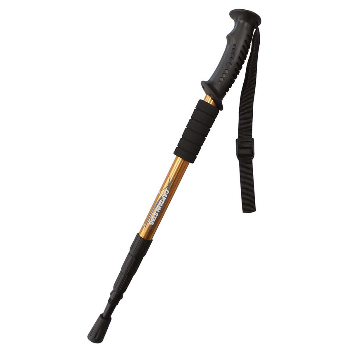 FEEL BOSCO Trekking Walking Stick Bent Grip (Compact 4-Section Telescopic) (UM-2317) - Captain Stag