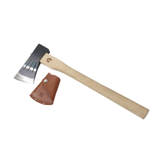 All-Steel Small Hatchet Long Straight 450 with Leather Cover (UM-9) - Captain Stag