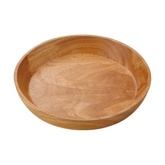 Wood Breath Deep Round Plate Ø23cm (UP-2555) - Captain Stag
