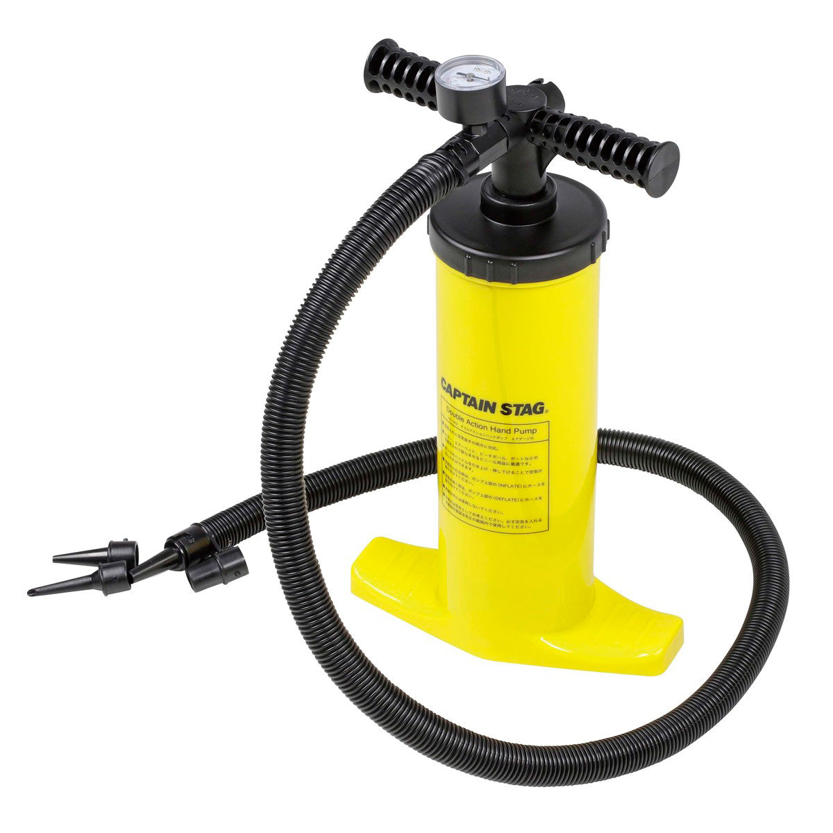 Double Action Hand Pump with Pressure Gauge (US-1452) - Captain Stag