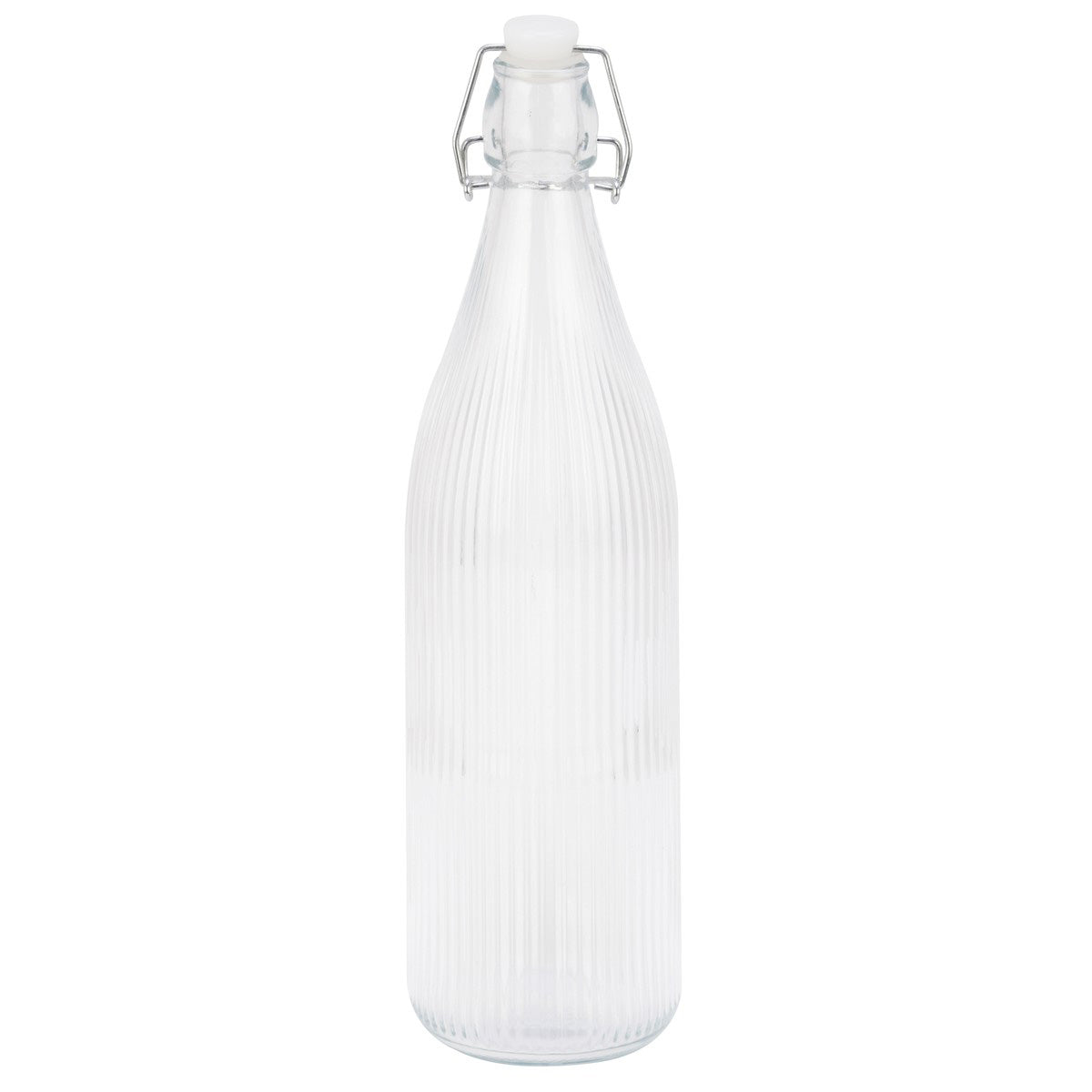 Glass Drink Bottle 1.0L (Stripe) (UW-2054) - Captain Stag