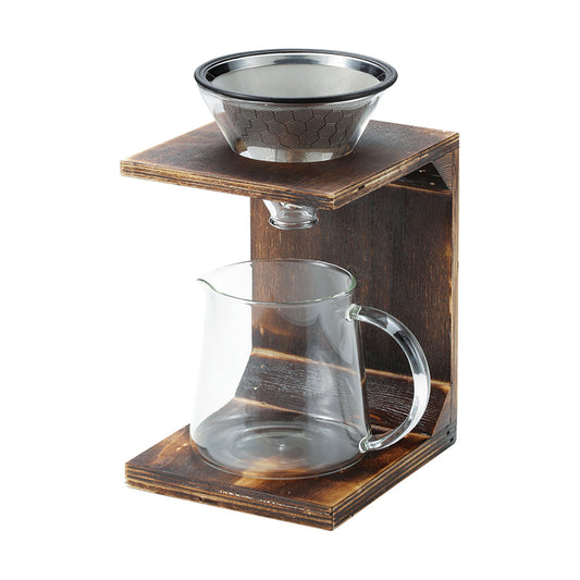 Coffee Dripper Set Wooden Stand Type (UW-3521) - Captain Stag