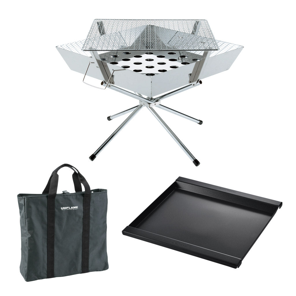 Fire Grill / Fluorine Coating Griddle / Storage Case Set (2026 Year Limited Edition) - UNIFLAME