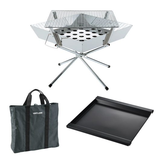 Fire Grill / Fluorine Coating Griddle / Storage Case Set (2026 Year Limited Edition) - UNIFLAME