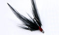 Feathered PIERCE TREBLE Black (HFP047) - RYUGI