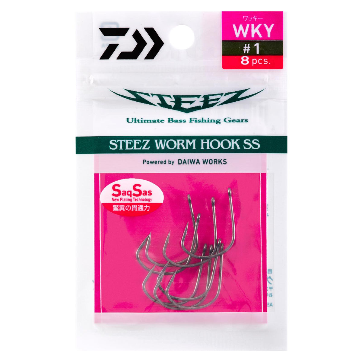 STEEZ WORM HOOK SS WKY - DAIWA