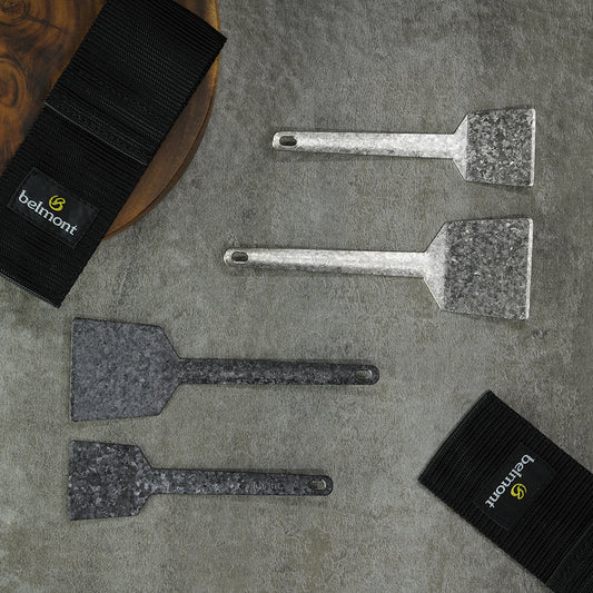 [Limited Edition] Titanium Crystallized Spatula Set (with case) - Belmont