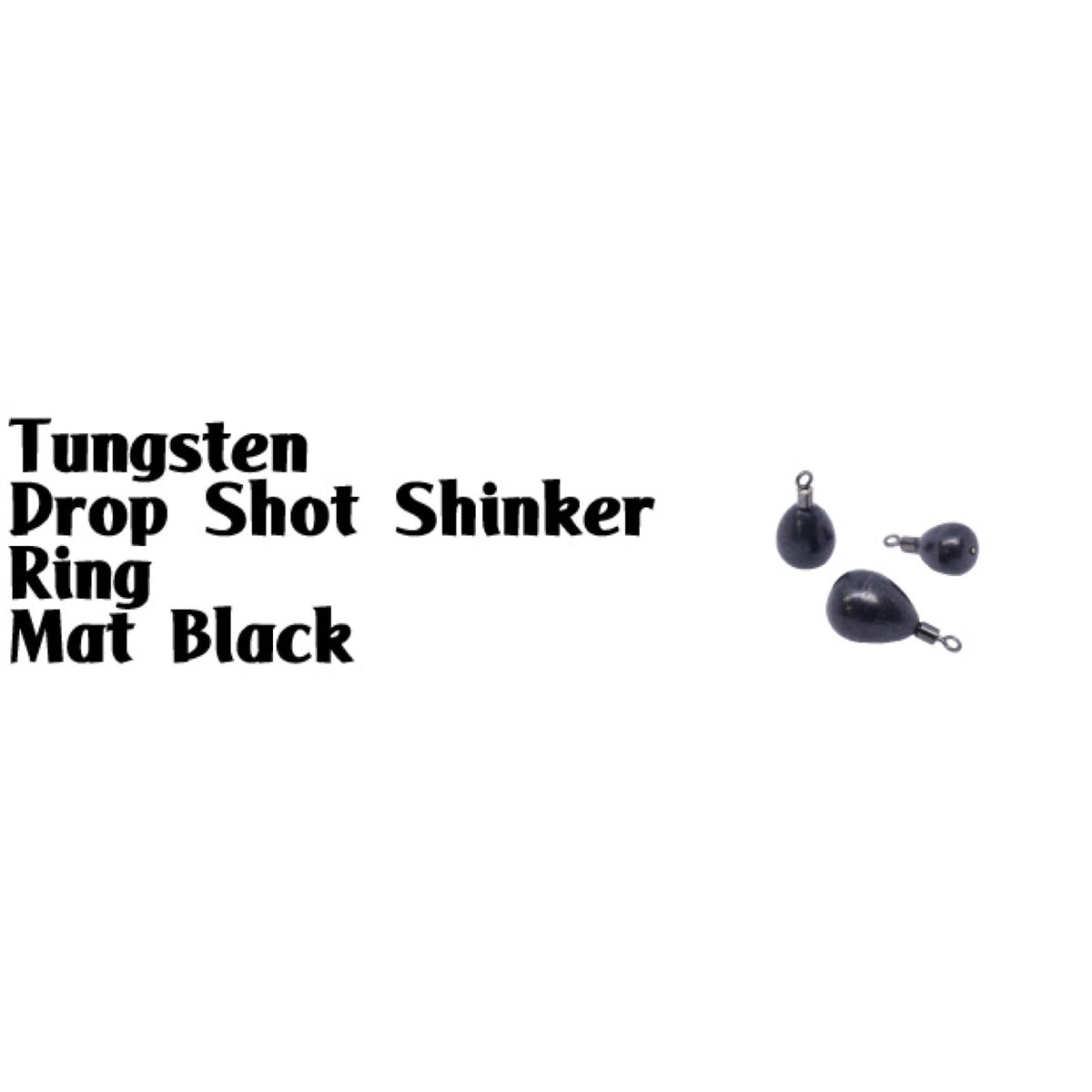 Studio100 Tungsten Drop Shot Ring Matte Black - ENGINE