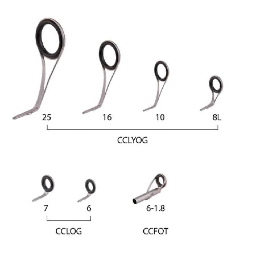 O Ring Bass Spinning Starter Guide Set Stainless steel - Fuji