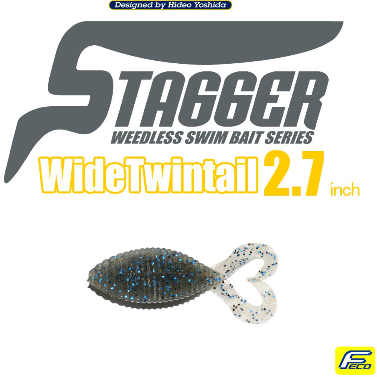 STAGGER Wide Twintail 2.7inch - HIDEUP
