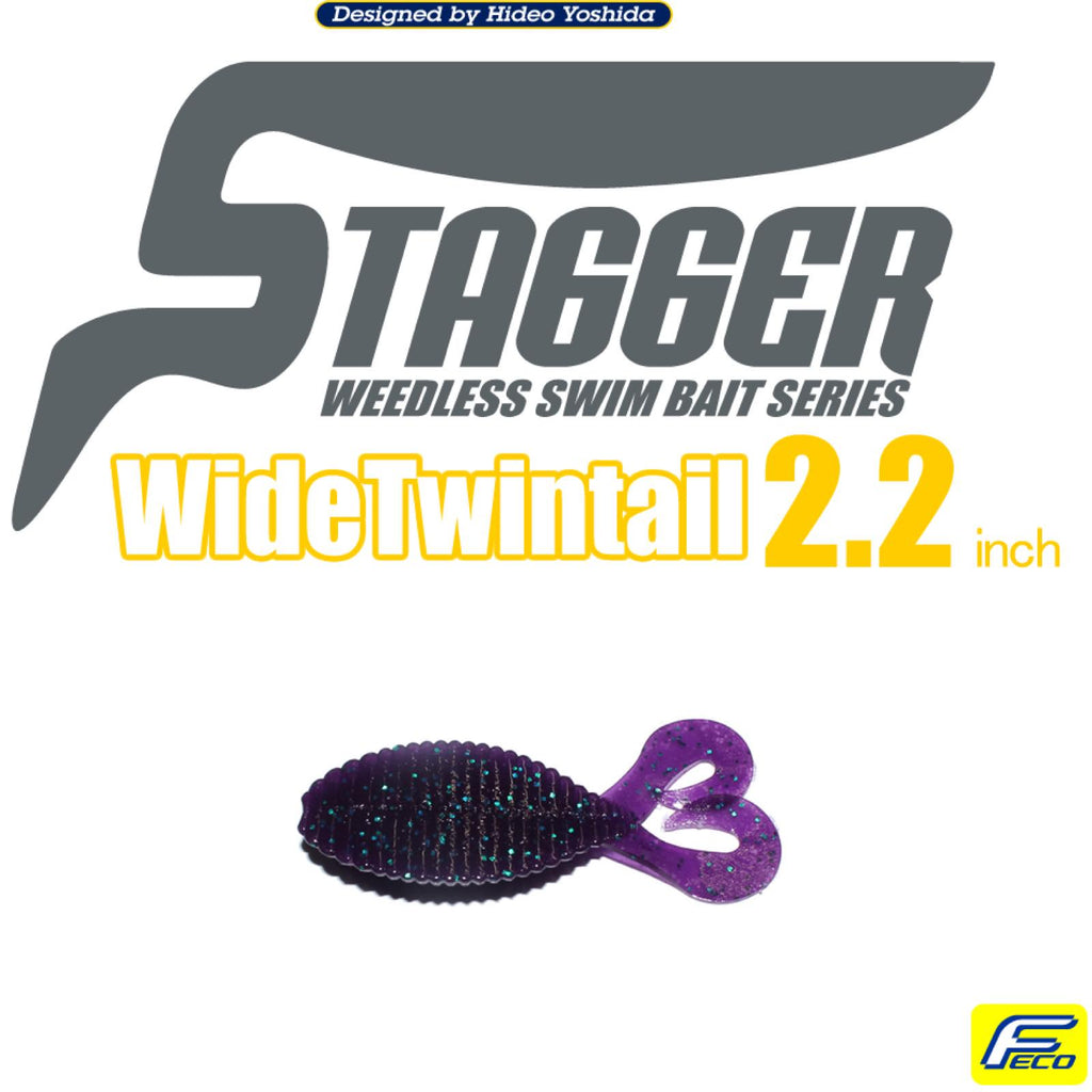 Stagger Wide Twintail 2.2" - HIDEUP