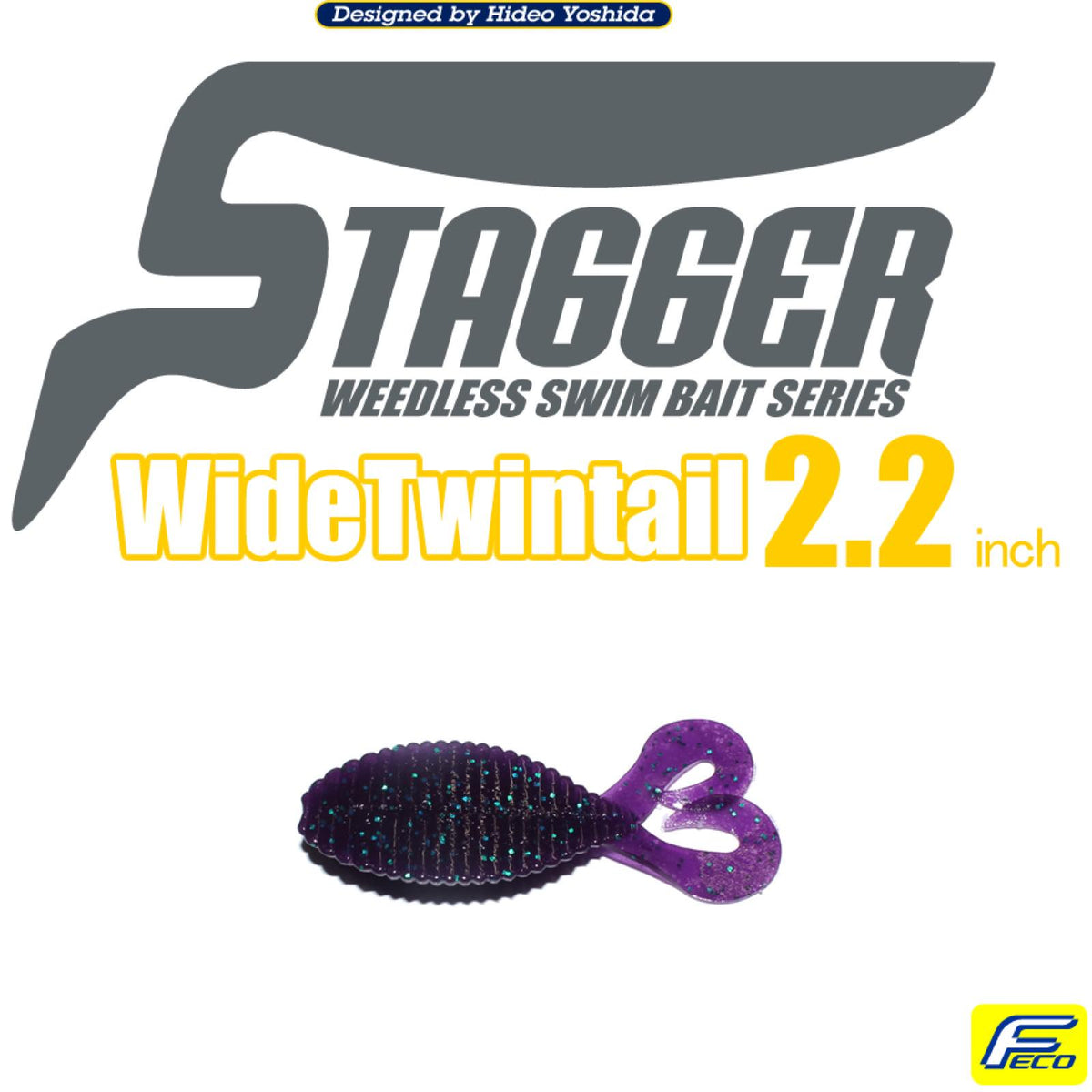 Stagger Wide Twintail 2.2" - HIDEUP