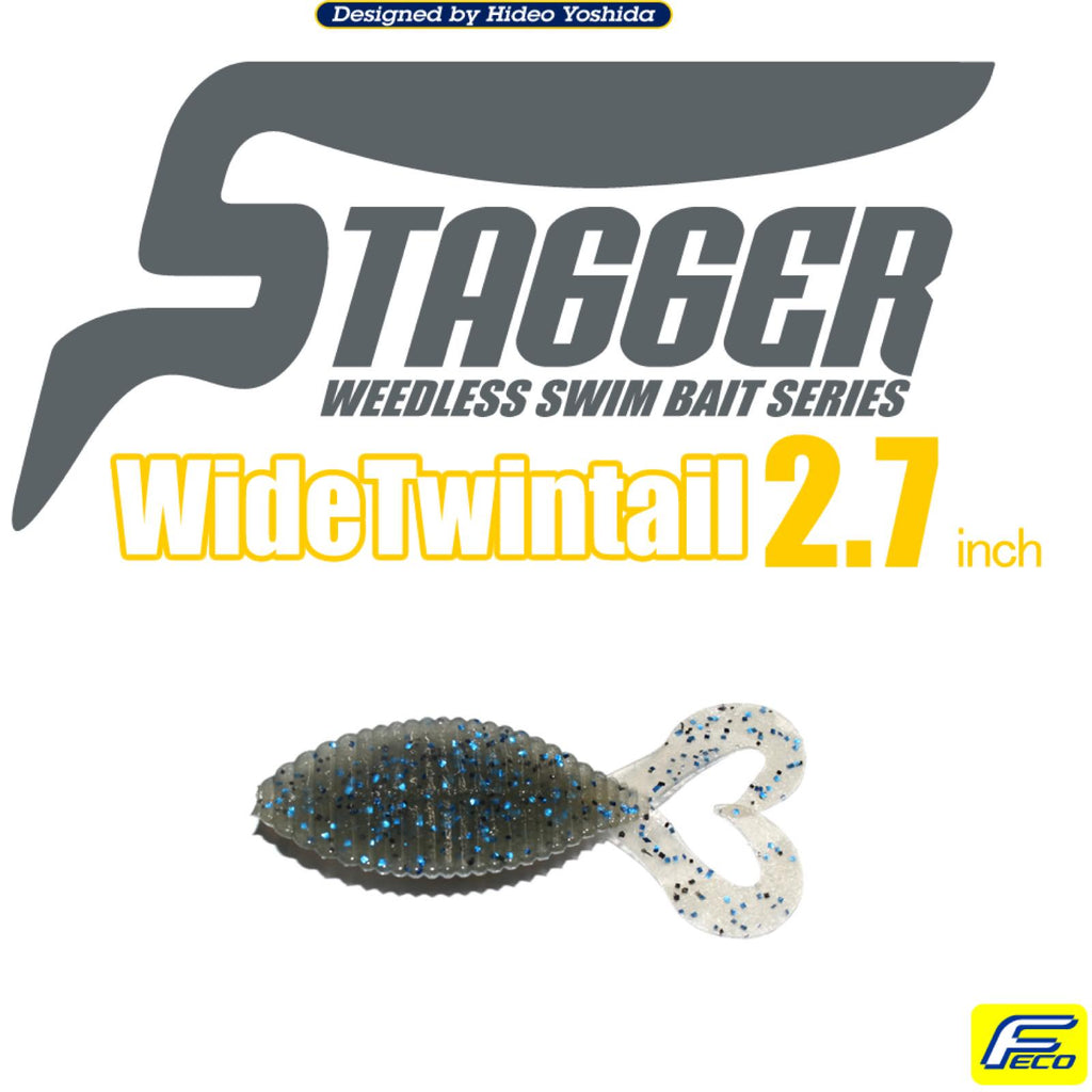 Stagger Wide Twintail 2.7" - HIDEUP