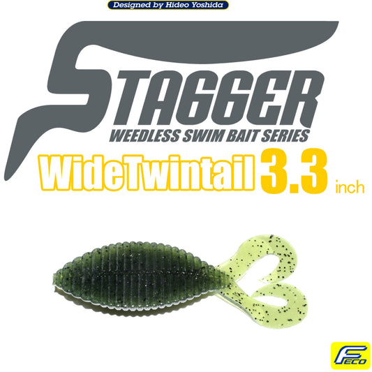 Stagger Wide Twintail 3.3" Salt Color - HIDEUP