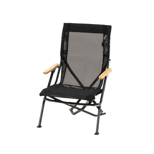 Mesh low chair 30 Rich Black - Snow Peak