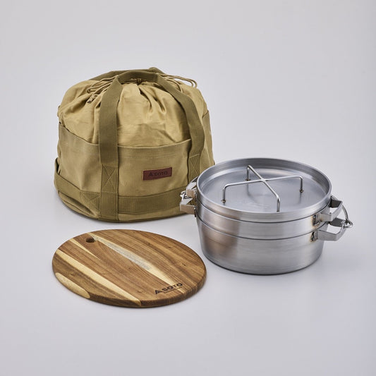 Stainless Steel Dutch Oven 10inch Half Limited Edition Free Bag Set - SOTO