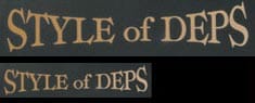 STYLE OF DEPS CUTTING STICKER - deps